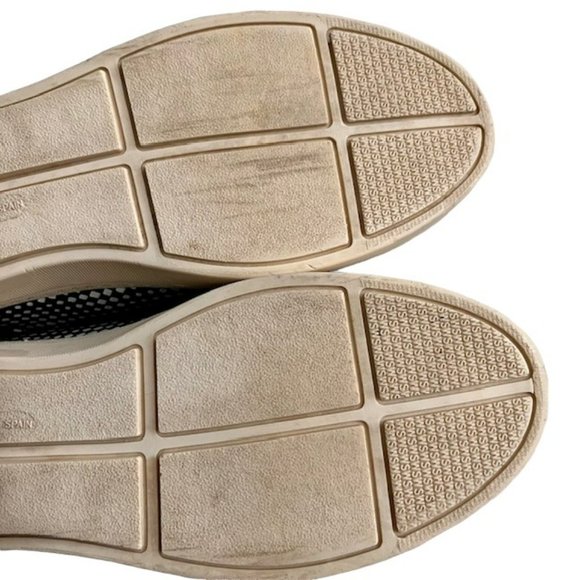 Stuart Weitzman Geo Leather Sneakers Made in Spain - Black/White - 7.5 M - Picture 11 of 14